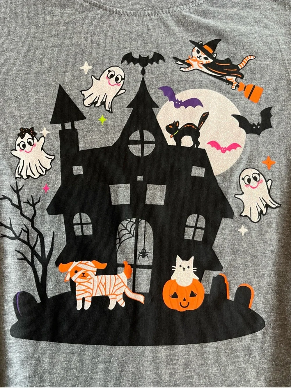 Halloween T-shirts Leggings Lot of 4 Girls 7/8 Mixed Brands Old Navy Party